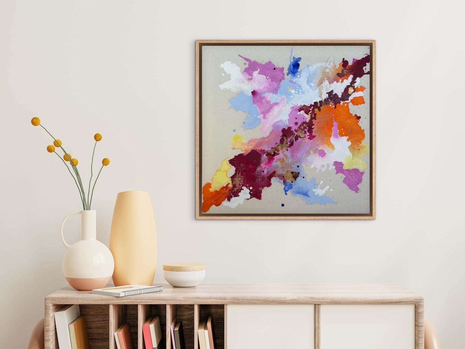 Goldspur, 2026, Acryl und Gold auf roher Baumwollleinwand, Ansicht 11